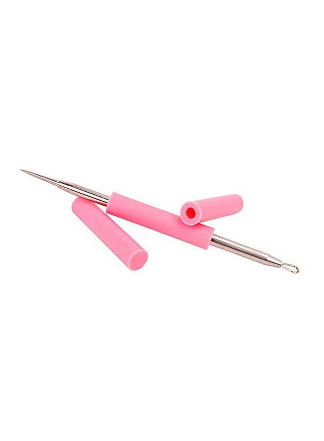 Professional Acne And Blackheads Removal Pink/Silver 11.3cm