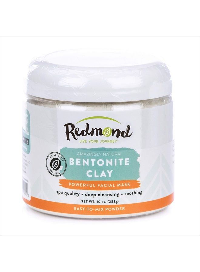 Redmond Clay - Bentonite Clay of 1000 Uses, Soothing Facial Mask, 10 Ounce (1 Pack)