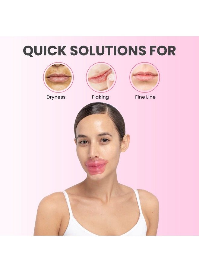 Lip Mask Hydrate + Boost Hydrogel Pink Lip Mask Sooth & Restore Lips Lip Plumper Moisturizing And Reducing Fine Lines Antiaging Nourishing Honey Lip Patches (4 Pieces)