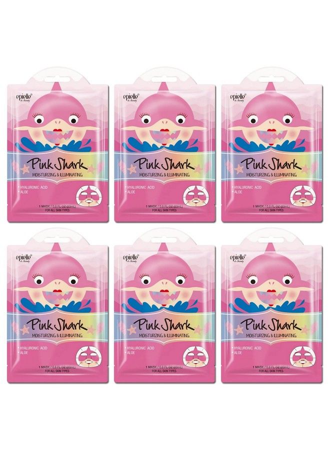 Character Masks (Pink Shark 6Pk)