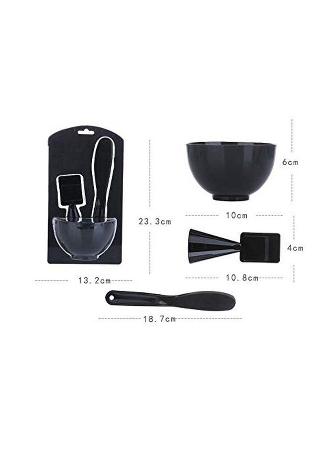3 In1 Mask Bowl Set With Spatula And Measuring Cup Plastic Facemask Applicator Diy Skin Care Mixing Tool Kit For Lady Women Girls(Color Random)