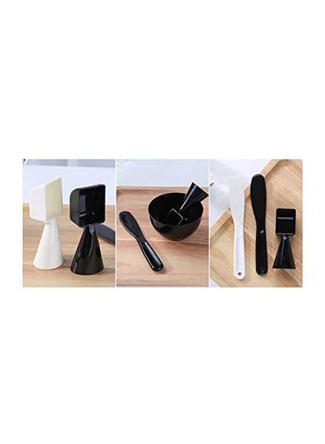 3 In1 Mask Bowl Set With Spatula And Measuring Cup Plastic Facemask Applicator Diy Skin Care Mixing Tool Kit For Lady Women Girls(Color Random)