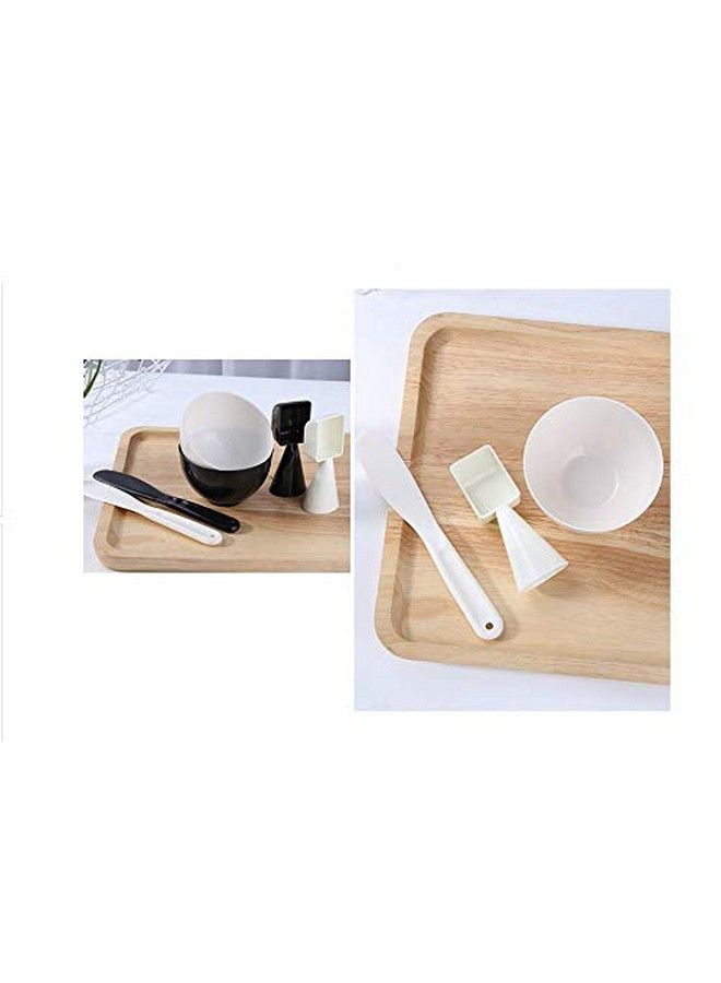 3 In1 Mask Bowl Set With Spatula And Measuring Cup Plastic Facemask Applicator Diy Skin Care Mixing Tool Kit For Lady Women Girls(Color Random)