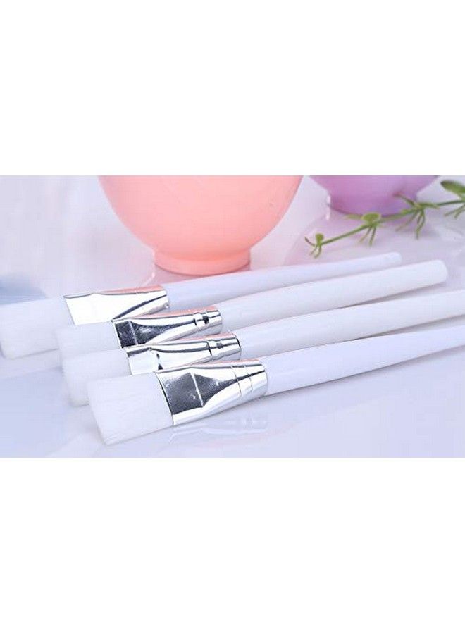 6 In 1 Pink Facial Care Makeup Cosmetic Tools Include Face Skin Care Mixing Bowl Stick Brush And Three Capacity Spoon Gauges For Lady Women Diy In Home Use