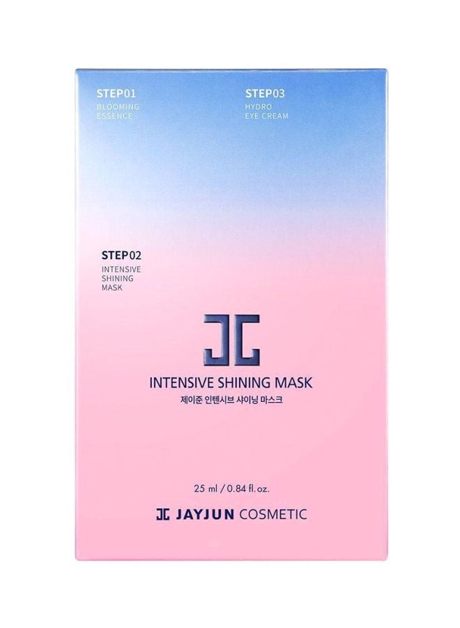 10-Piece Intensive Shining Mask Set White 250ml