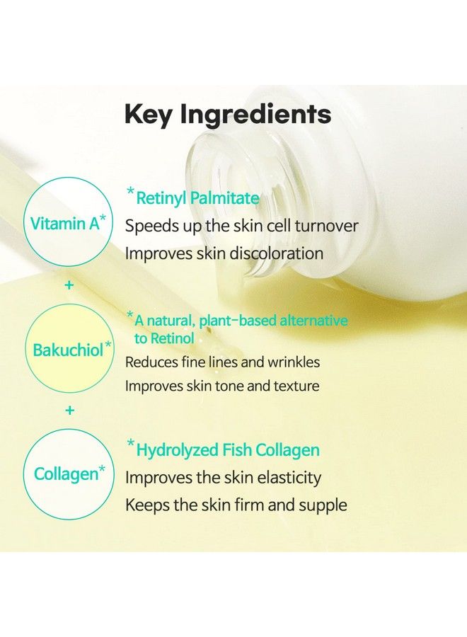Vita A Bakuchiol Youth Serum Antiaging Facial Serum For Wrinkles Dark Spots Suitable For Sensitive Skin 1.35 Fl.Oz. / 40Ml