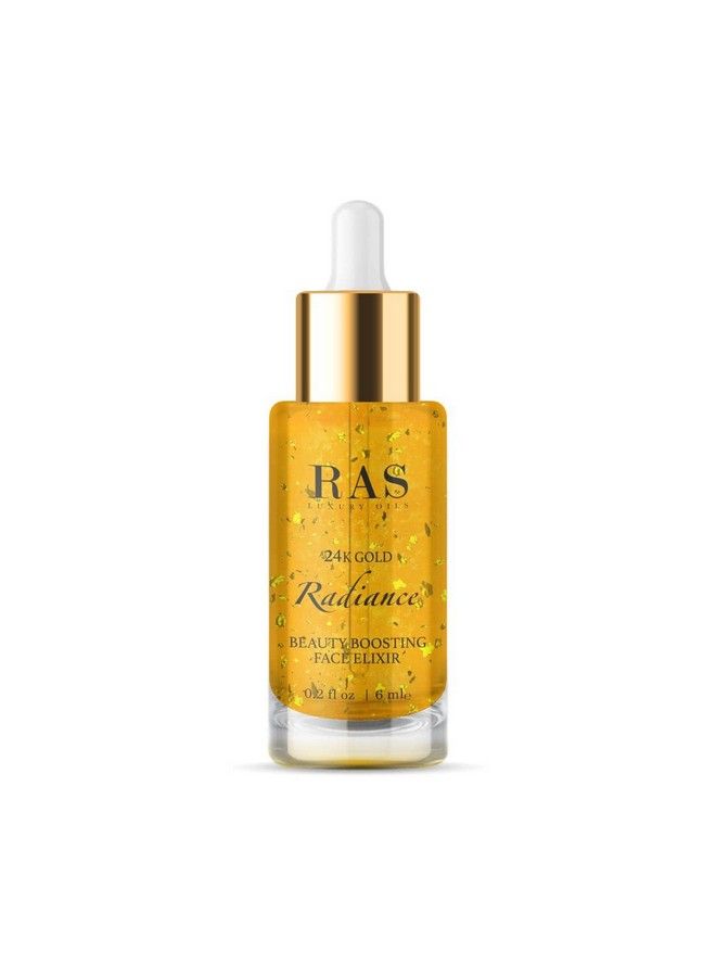 24K Gold Radiance Beauty Boosting Face Elixir Serum; Glow With Vitamin C; Vegan & Cruelty Free 6 Ml