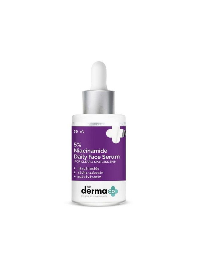 5% Niacinamide Daily Face Serum With Alpha Arbutin & Multivitamin For Clear & Spotless Skin 30Ml