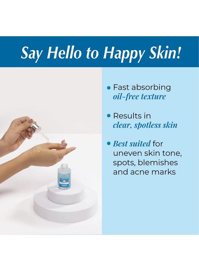 Ultra White No More Spots 10% Niacinamide Power Serum L Vitamin B3 & Zinc Pca L For Dark Spots Blemishes & Pigmentation L For Bright Spotless Skin L 30 Ml