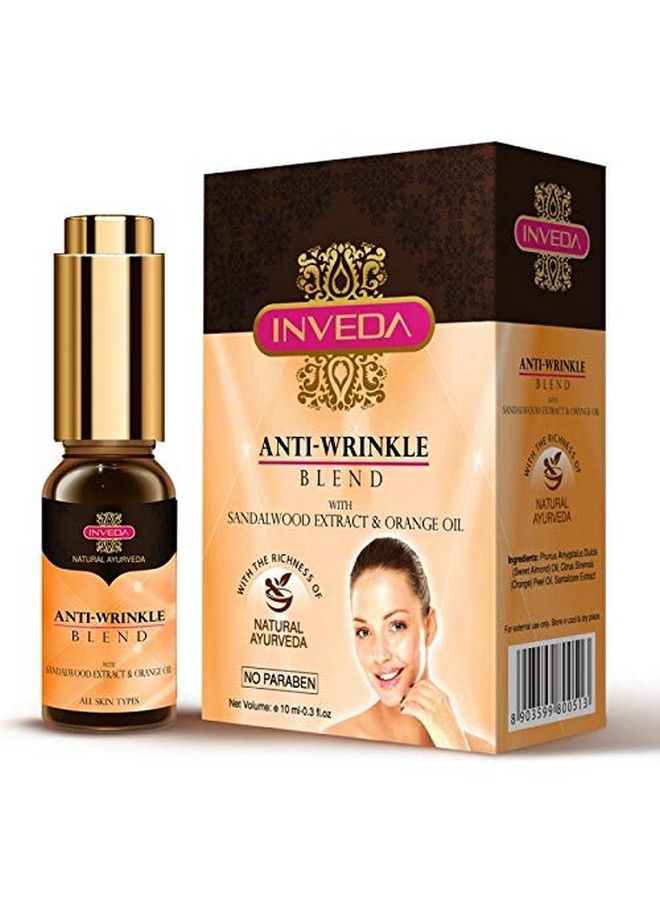 Antiwrinkle Blend To Reduce Fine Lines & Skin Aging Made With Sweet Almond Oil Orange Peel Oil And Santal Core Extracts To Improve Skin Elasticity For Even Tone Skin 10Ml