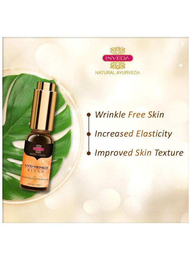 Antiwrinkle Blend To Reduce Fine Lines & Skin Aging Made With Sweet Almond Oil Orange Peel Oil And Santal Core Extracts To Improve Skin Elasticity For Even Tone Skin 10Ml