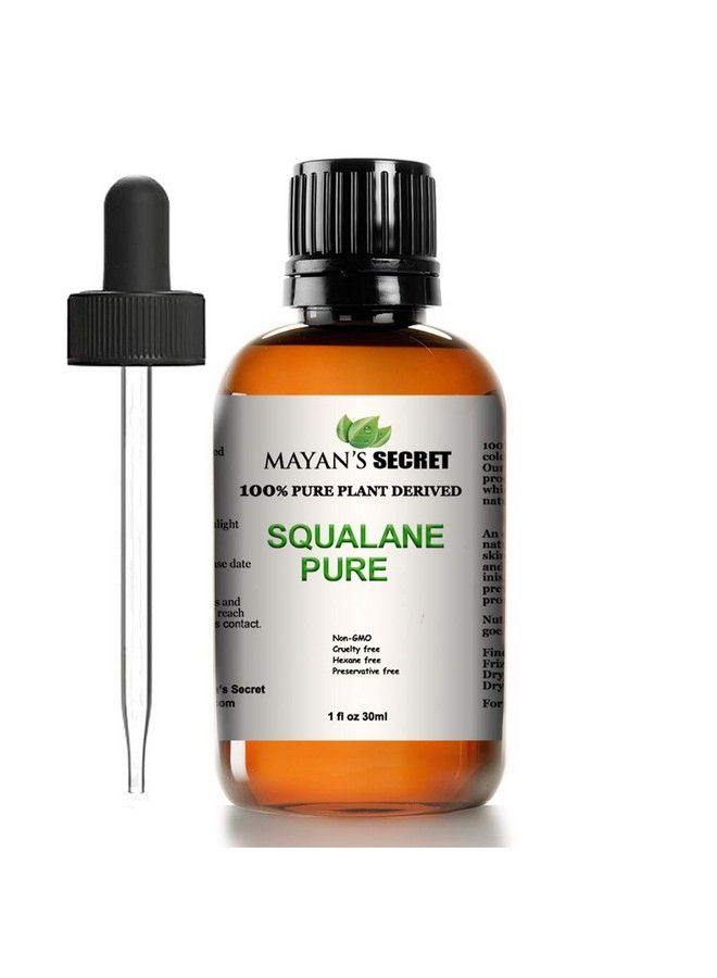 Squalane Face Oil Moisturizer 100% Pure Plant Derived
