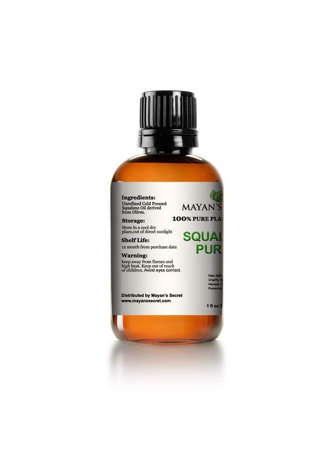 Squalane Face Oil Moisturizer 100% Pure Plant Derived