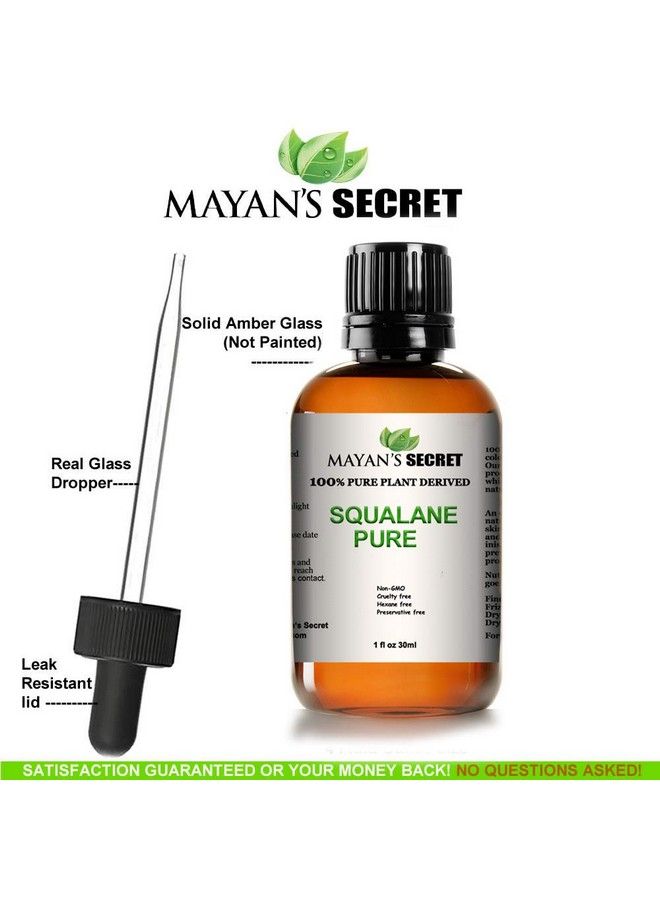 Squalane Face Oil Moisturizer 100% Pure Plant Derived