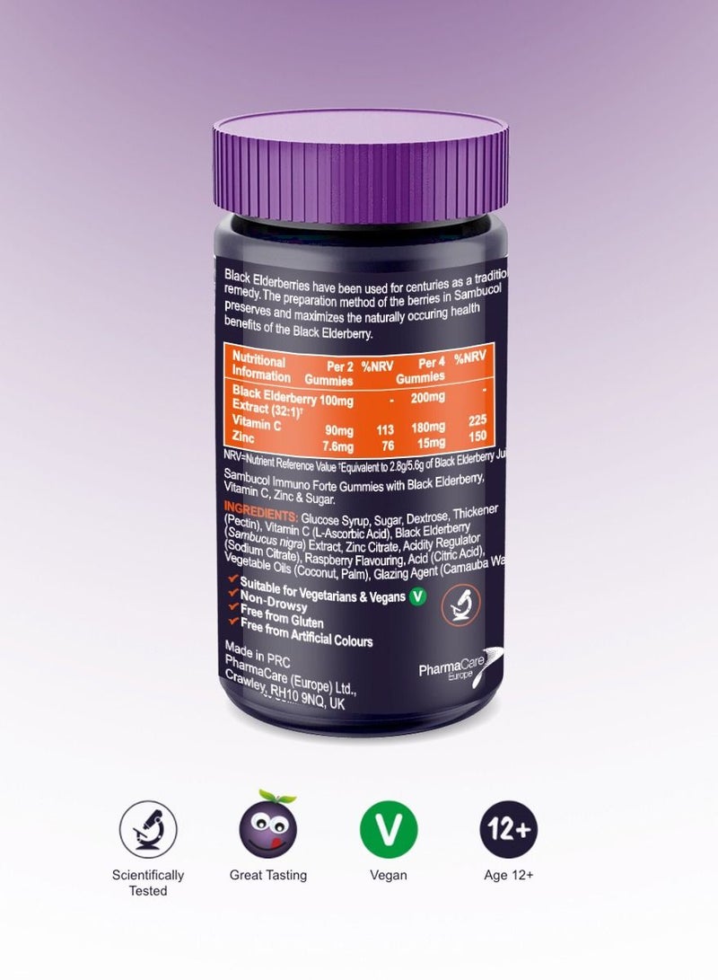 Vitamin C Gummies Immuno Forte and Zinc 30'S 30 Gummies