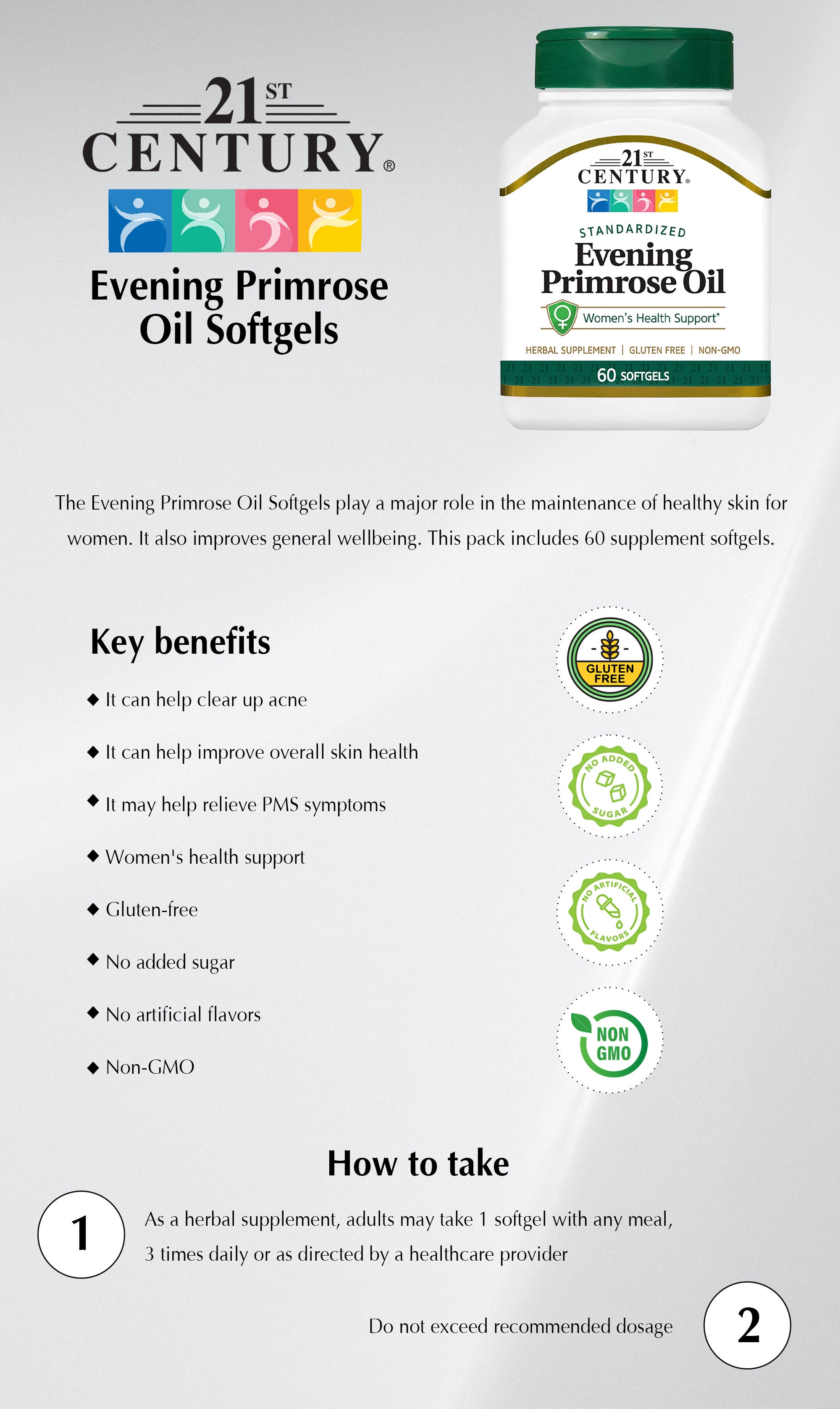 Evening Primrose Oil - 60 Softgels