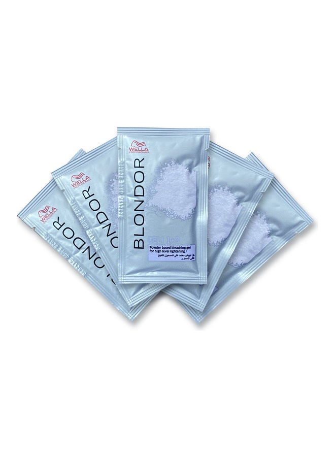 1+3 Pack Of 5 BLONDOR GELI Blue 10grams