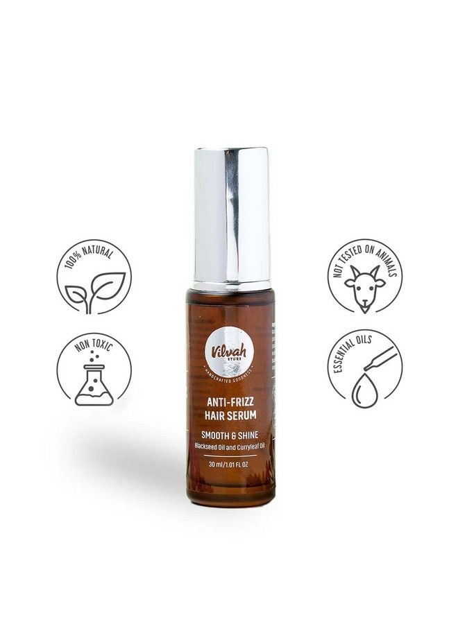 Anti Frizz Hair Serum Smoothness & Shiny Frizzfree Hair Serum For Dry & Wet Hair And Reduce Damages To Hair 30 Ml