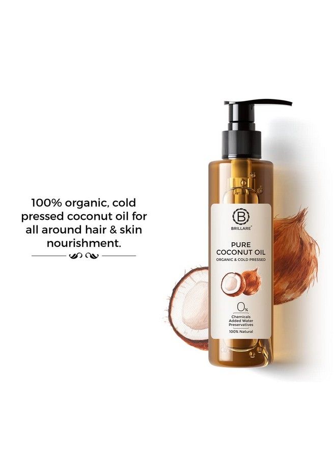 Pure Coconut Oil 100 Percent Natural Organic And Cold Pressed Hair Oil 200 Ml Zero Chemicals