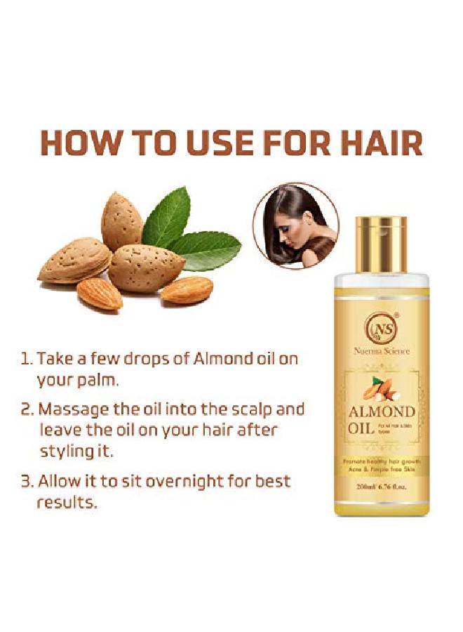 Almond Oil For Hair and Skin 200ML