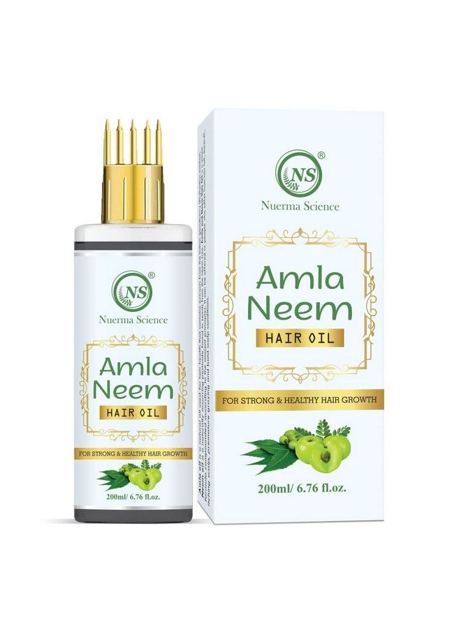 Amla Neem Hair Oil With Brahmi For Anti Dandruff Strong & Healthy Hair 200 Ml