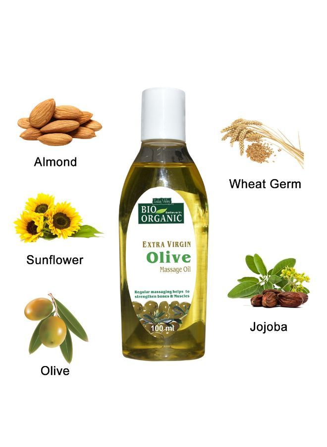 100% Organic, Natural Combo Of Cold Pressed Almond Oil & Extra Virgin Olive Oil (100Ml+100Ml= 200Ml)