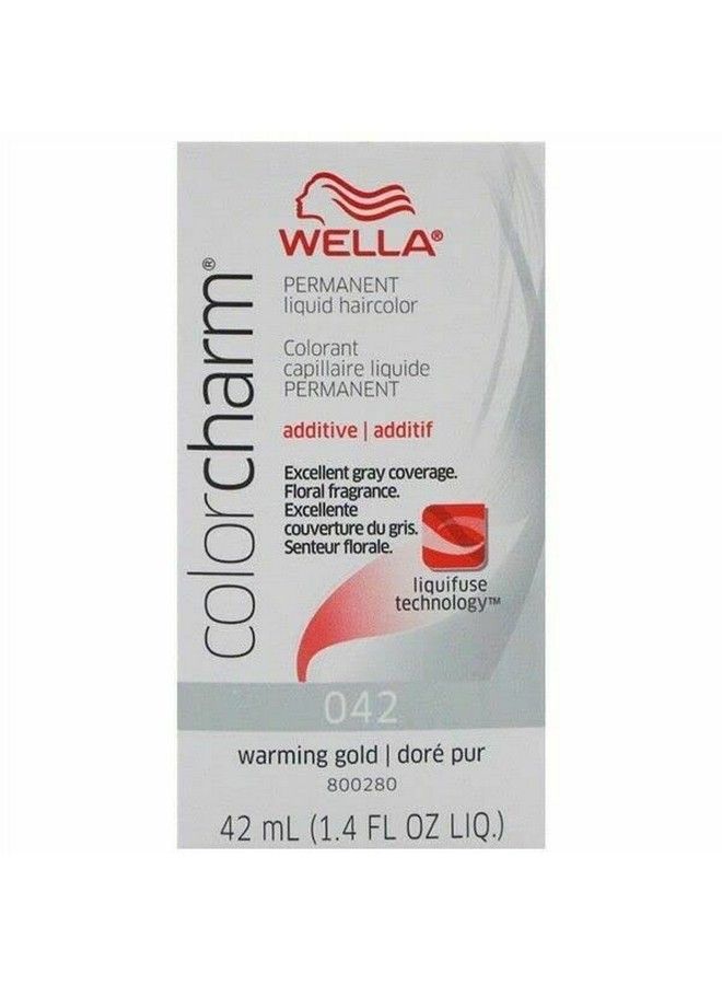 Wella Colorcharm Permanent Liquid Hair Color For Gray Coverage 42 Gold