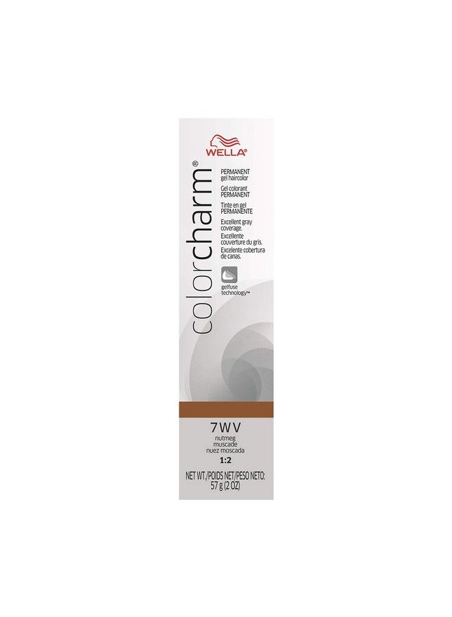 Wella Colorcharm Permanent Gel Hair Color For Gray Coverage 7Wv Nutmeg