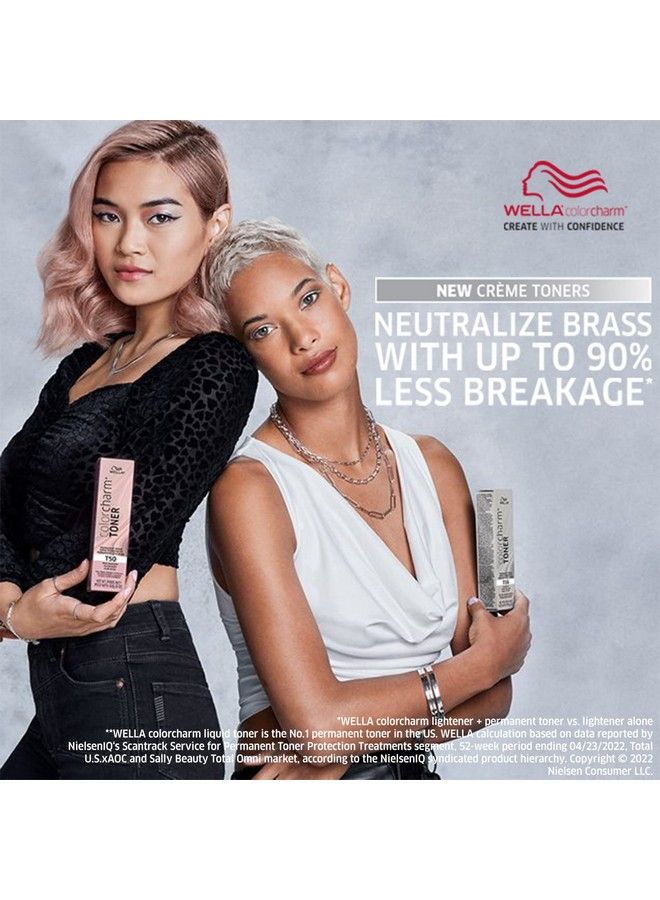 Wella Colorcharm Permanent Crème Toner Free Of Animalderivied Ingredients Parabens Free Gluten Free T69 Pearl Gray 2 Oz