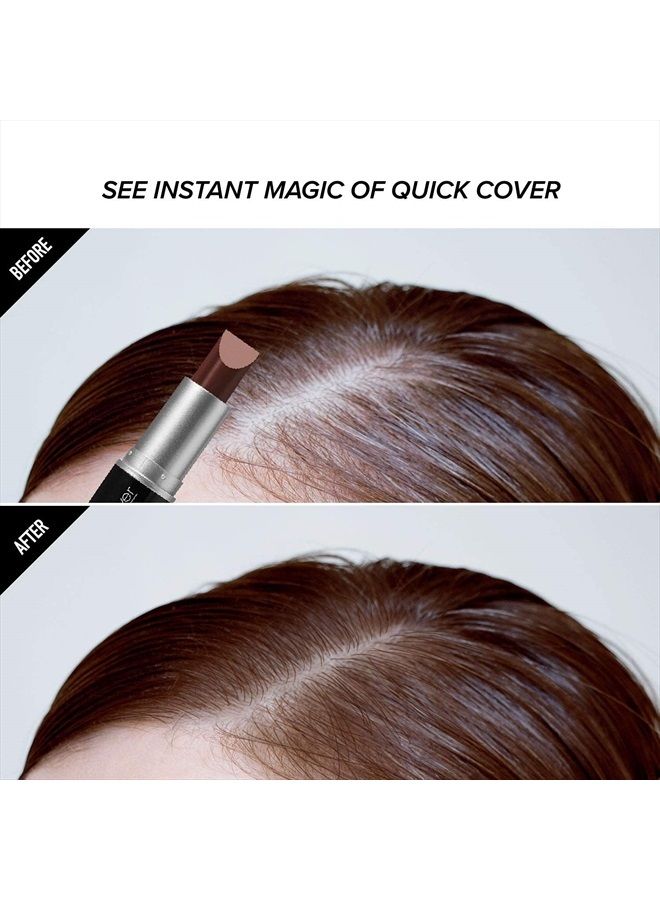 RED by Kiss Quick Cover Root Touch Up Stick Type 2PCS Water-Resistant Temporary Gray Concealer Cover Up Brush for Hair and Beard (Mahogany)