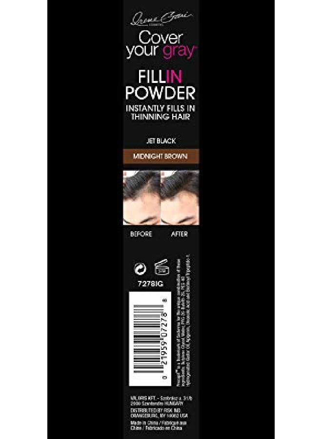 Fill In Powder Pro For Men Midnight Brown/Jet Black