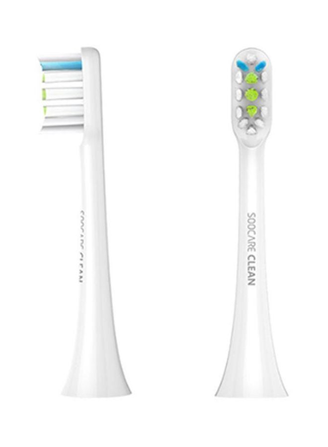 2-Piece Universal Electric Oral Cleaning Toothbrush Set White
