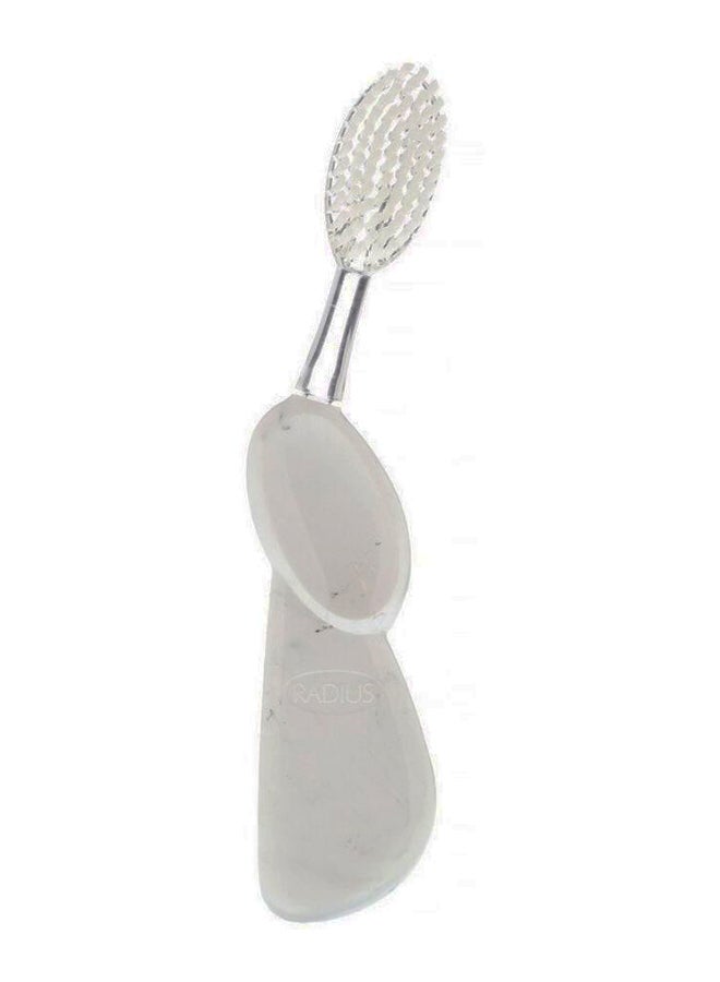 Soft Big Right Hand Toothbrush Clear/White