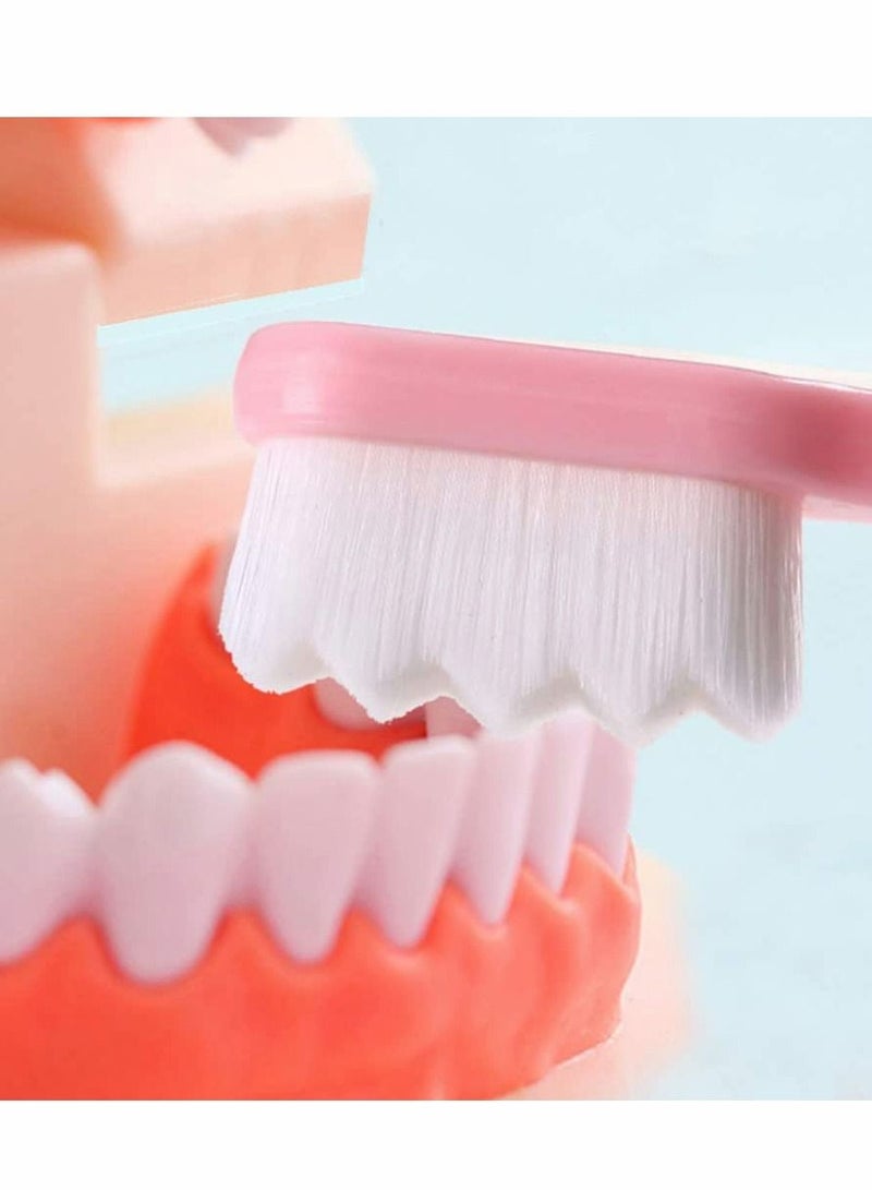 Extra Soft Toothbrush, Ultra Soft-bristled Adult Toothbrush Micro Nano 15000 Floss Bristle Good Cleaning Effect for Sensitive Teeth Oral Gum Recession（4Pcs）