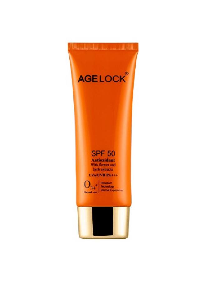 Agelock Multi Vitamin SPF 50 Sunscreen UVA;UVB PA+++ Sun Damage Protection Skin Cream Ideal for Normal to Oily Skin 75g