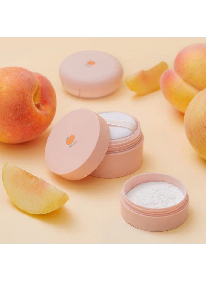 SKINFOOD Peach Cotton Multi Finish Powder 5g Korean Peach Extract & Calamin Sebum Control Face Powder Silky Setting Powder Setting Powder for Oily Skin Sweet Peach Scent for Soft Skin