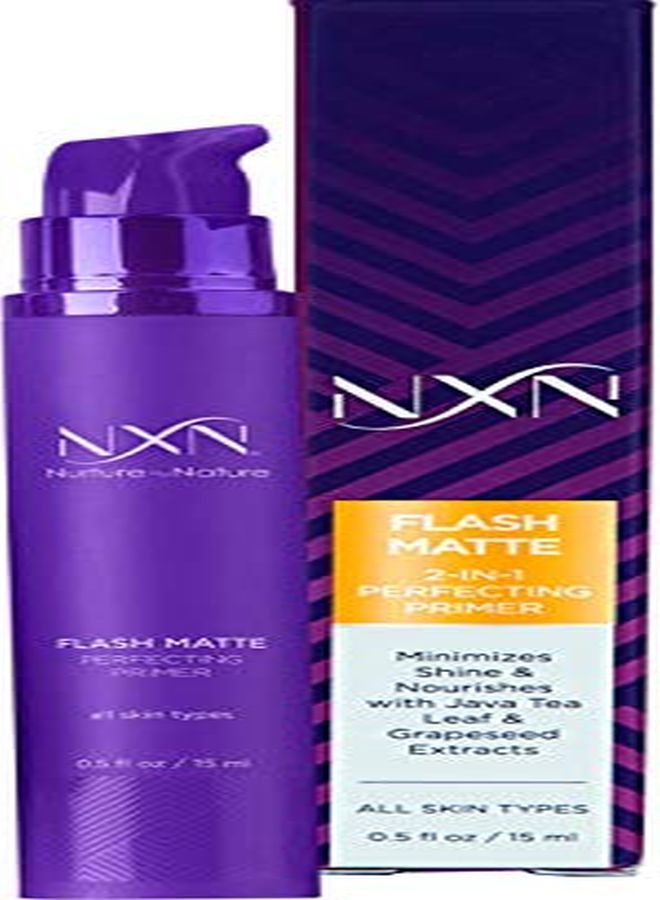 2In1 Matte Primer With Java Tea Leaf & Grapeseed To Nourish Skin & Minimize Pores For All Skin Types O.5 Fl Oz