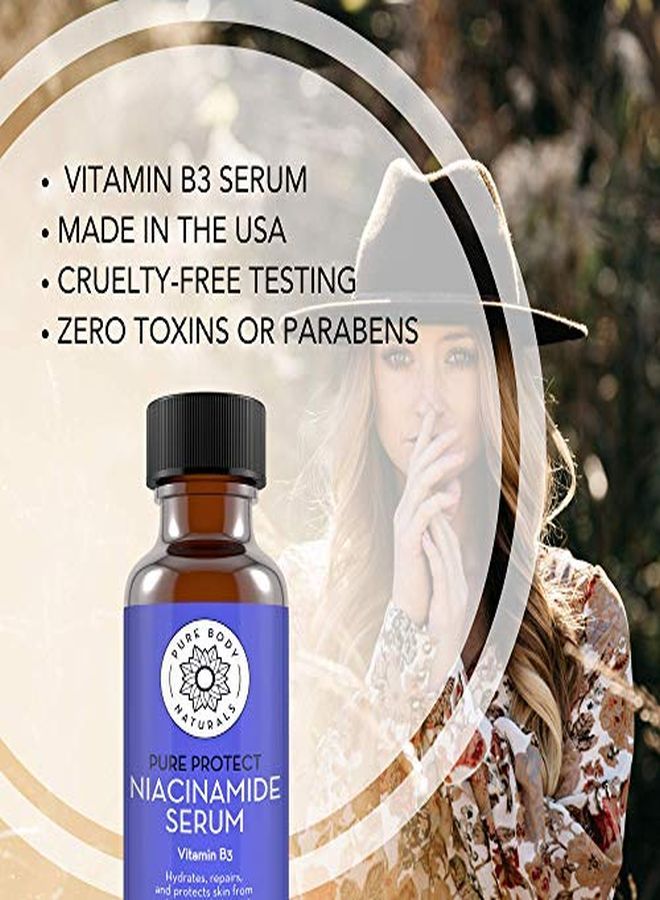 Mide Serum By Pure Body Naturals, 1 Fluid Ounce Super Moisturizer Cream For A Younger Looking Face And Body Pore Reducing Facial Lotion Pure And Natural Ingredients