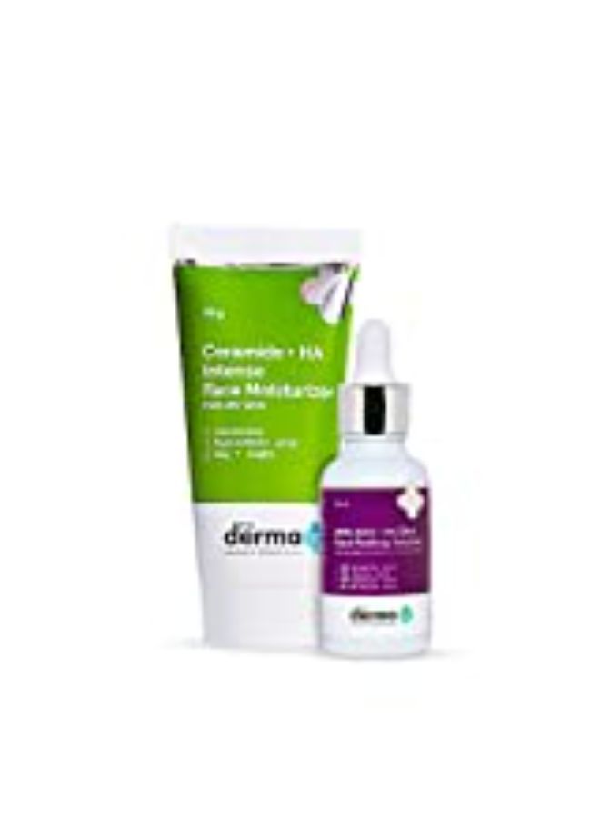 Glowing Skin Combo - 30% Aha + 2% Bha Face Peeling Solution (30 Ml) + Ceramide + Ha Intense Face Moisturizer (50 G)