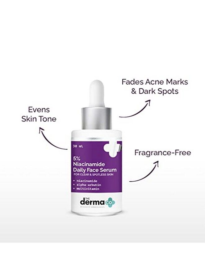 5% Niacinamide Daily Face Serum With Alpha Arbutin & Multivitamin For Clear & Spotless Skin 30Ml