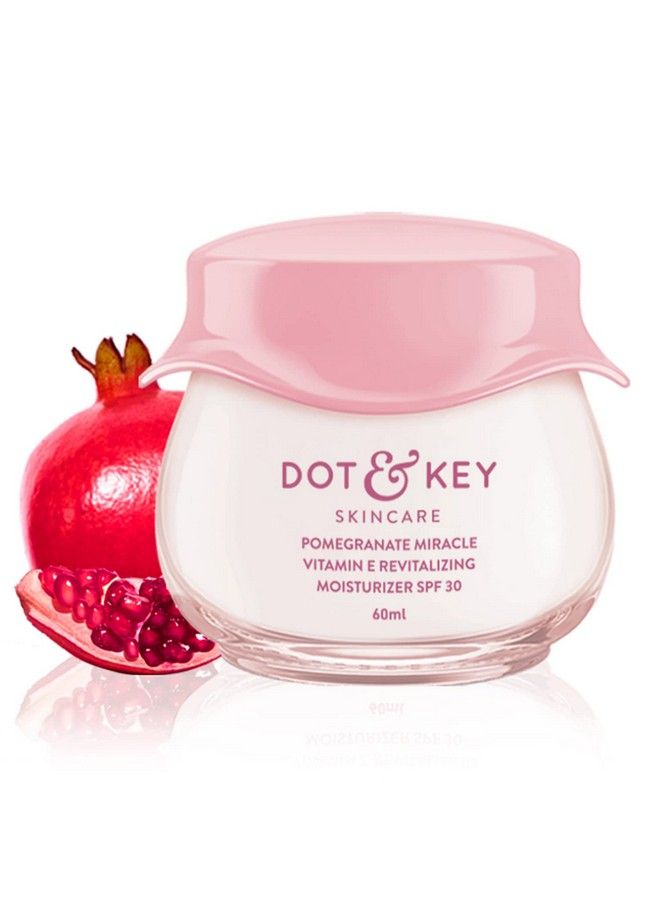 Pomegranate + Multipeptide Anti Ageing Moisturizer Spf 30; Reduces Fine Lines & Wrinkles| For Mature & Normal To Dry Skin; Vitamin E Infused Face Cream; Boosts Collagen; 48Hr Moisture 60Ml