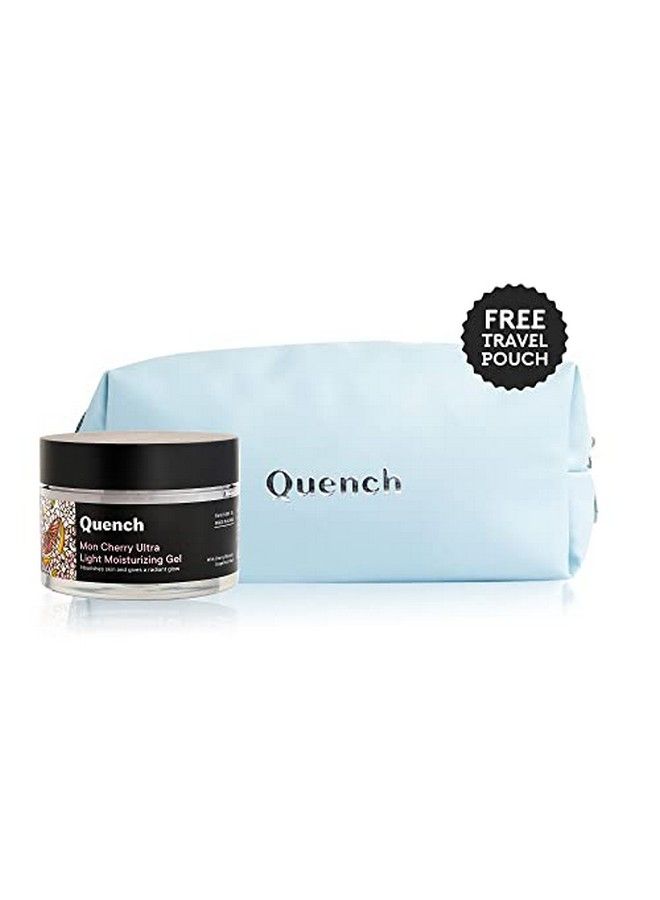 Mon Cherry Ultra Light Moisturizing Gel ; Made In Korea ; With 2% Niacinamide ; Nourishes And Adds A Radiant Glow ; With Cherry Blossom Grapefruit Pearl And Moringa Seed Oil 50Ml (Free Pouch)