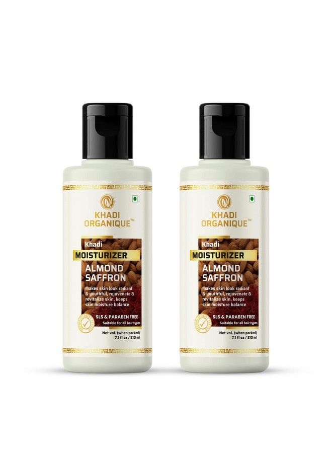 Almond Saffron Moisturizer Parabeen Free Pack Of 2