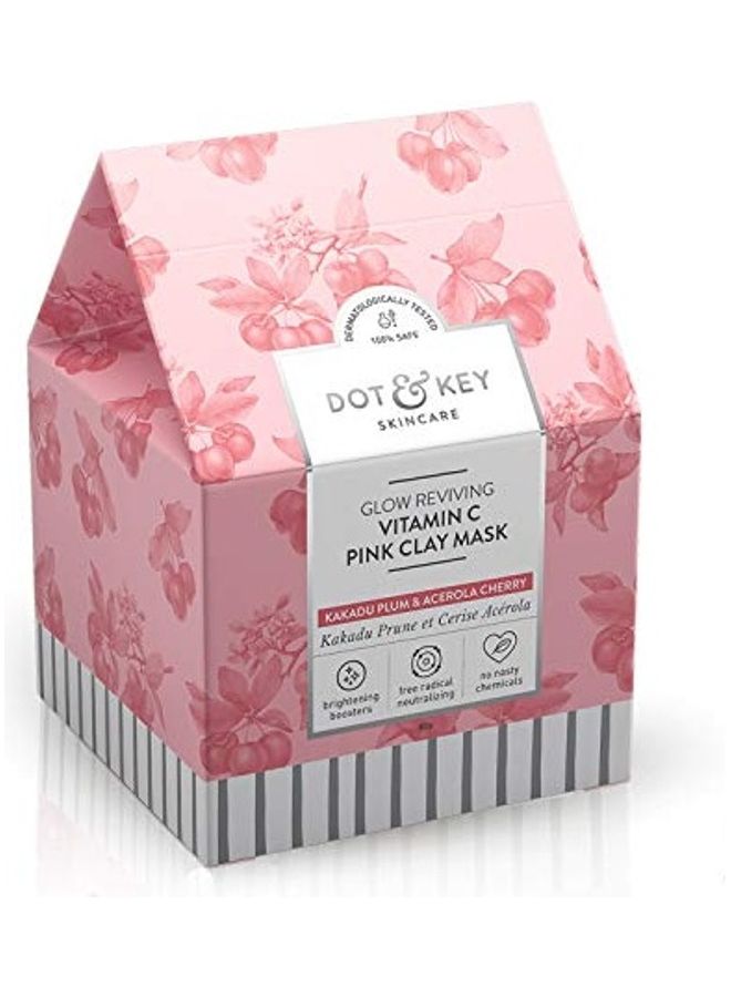 Glow Reviving Vitamin C Pink Clay Mask Pink 2.55905X3.74015X2.55905inch