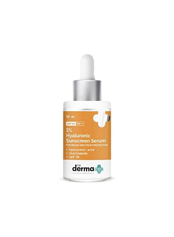 1% Hyaluronic Acid Sunscreen Serum With Spf 50 & Niacinamide For Broad Spectrum Protection 30Ml
