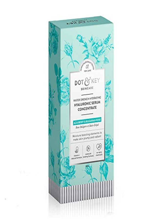 Water Drench Hydrating Hyaluronic Serum Concentrate 30Ml Hyaluronic Acid Serum With Vitamin C For Dry Skin