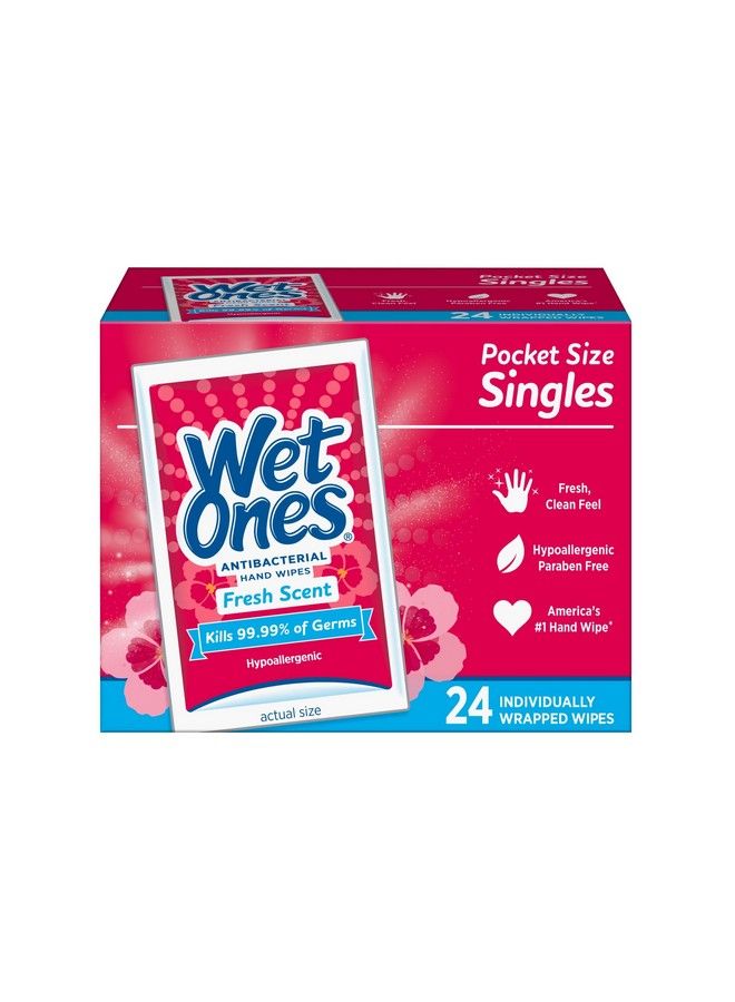 Singles Antibacterial Cleansing Wipes 1 Box Of 24 Singles