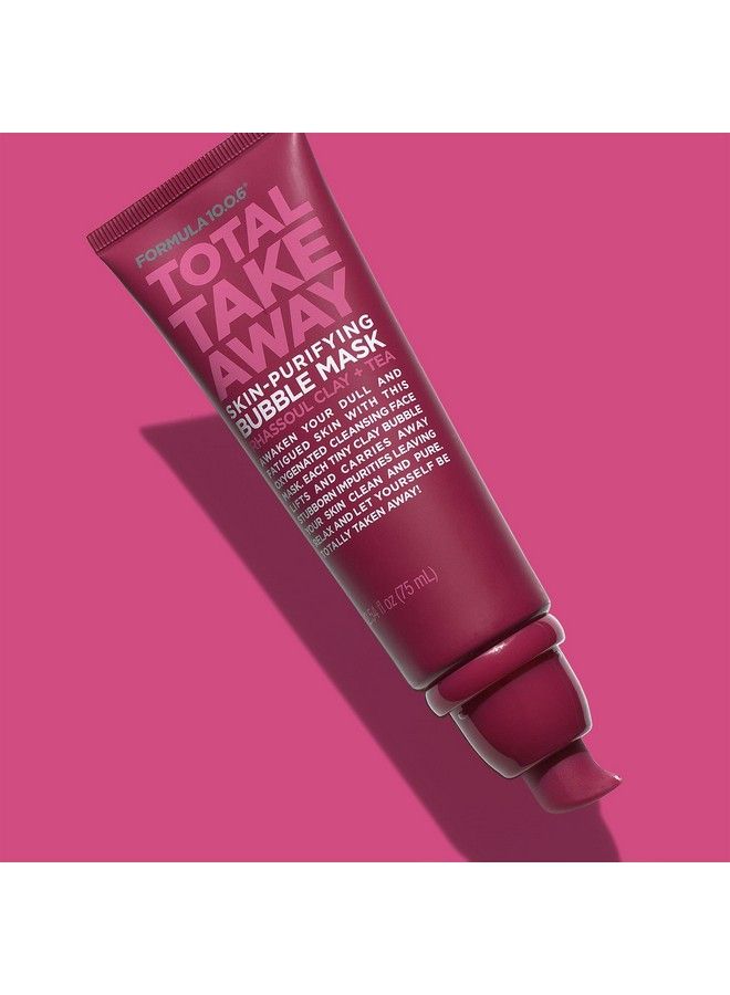 Total Take Away Skinpurifying Bubble Mask Bubble Clay Mask Lifts & Carries Away Impurities Vegan Parabenfree Sulfatefree & Crueltyfree 2.54 Fl Oz