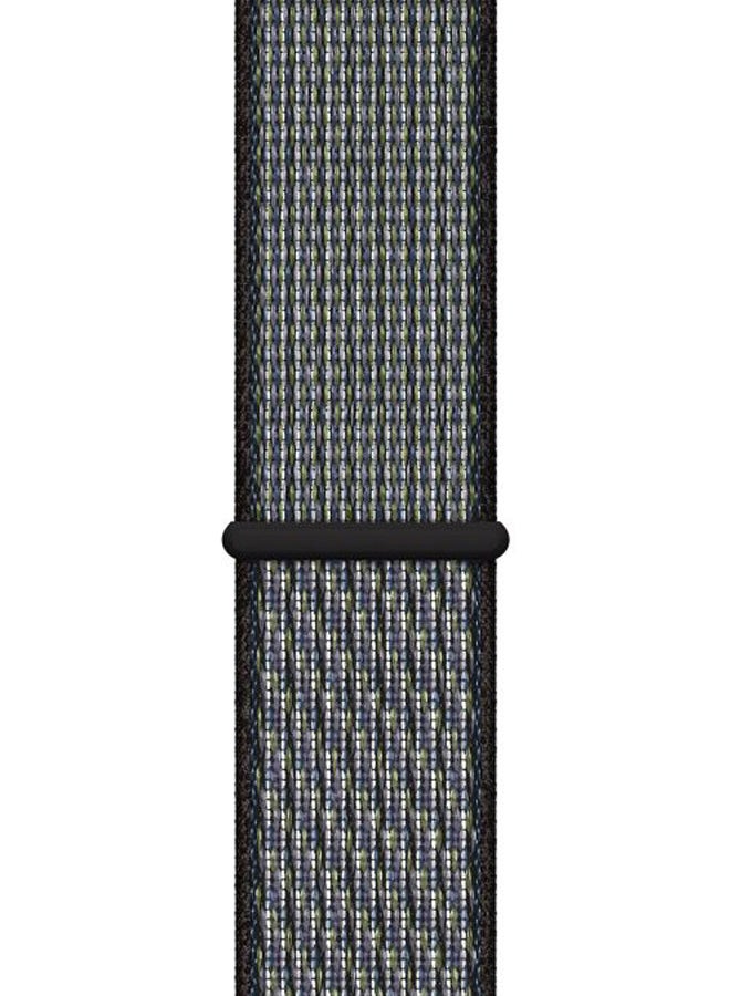 Replacement Band For Apple Watch Series 5/4/3/2/1 44/42mm World Indigo Purple/Black