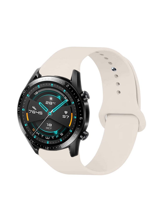 Stylish Replacement Band For Huawei Watch GT/GT 2 46mm Antique White